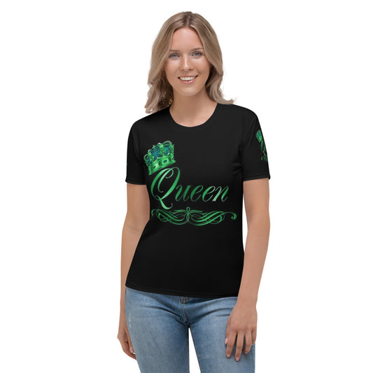 Krown Me Queen in Green Women's T-shirt