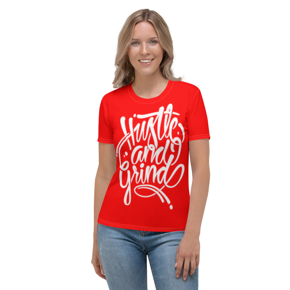 Hustle And Grind Red Women's T-shirt