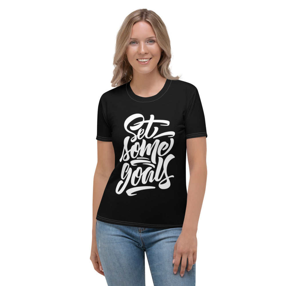 Set Some Goals Black Women's T-shirt