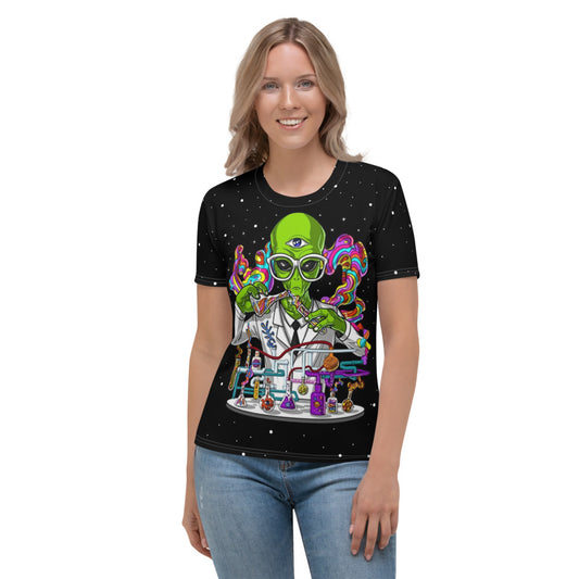 Psychedelic Alien Women's T-shirt