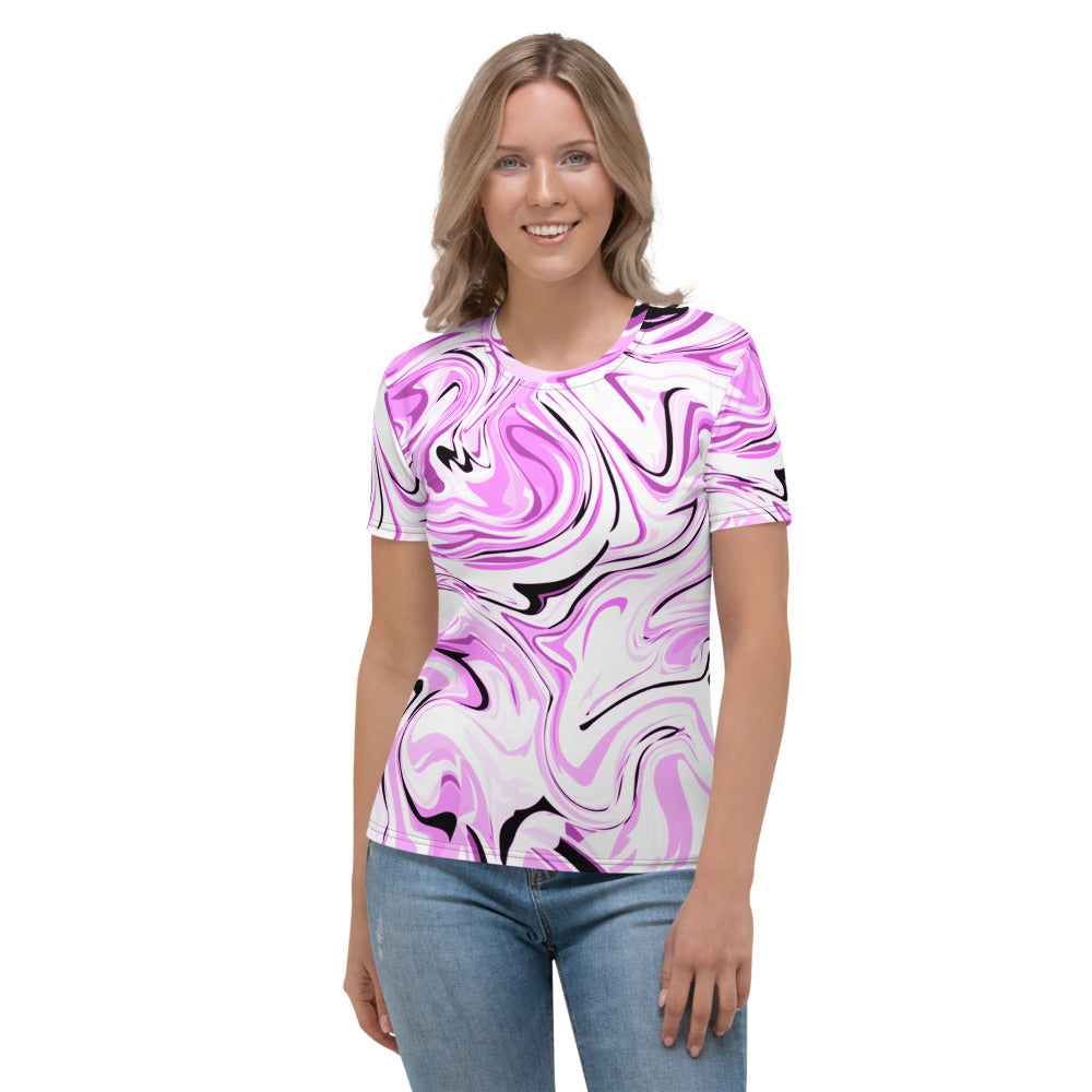 Dripping Sauce Pink & White Women's T-shirt