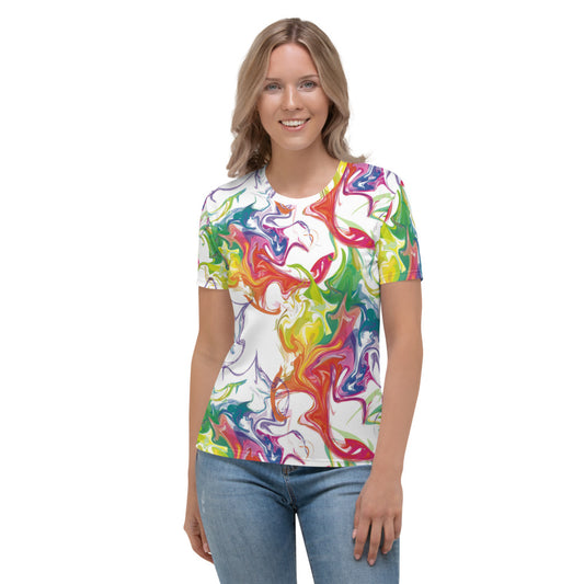 Colorful Stains Of Paint Women's T-shirt