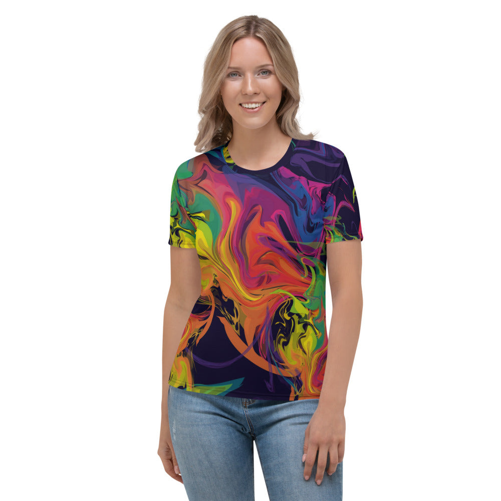 Colorful Stains Of Paint Women's T-shirt