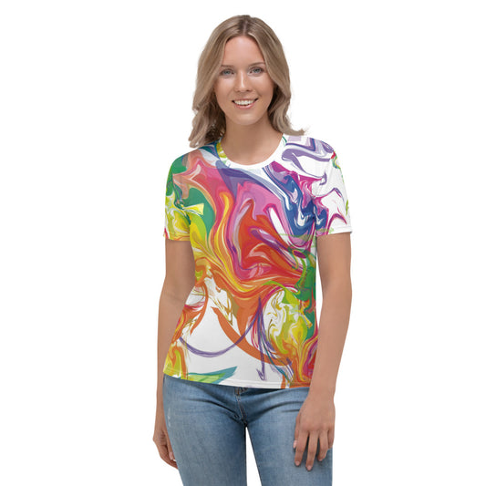 Colorful Stains Of Paint Women's T-shirt