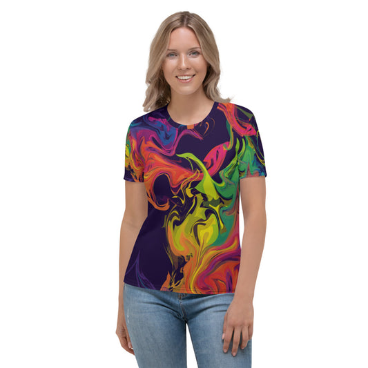 Colorful Stains Of Paint Women's T-shirt