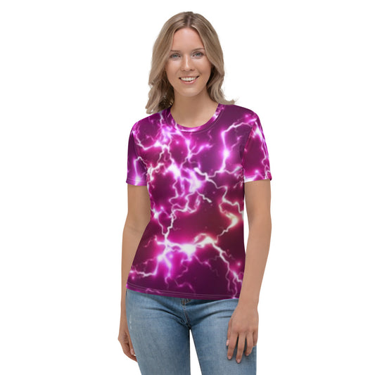 Purple Lightning Strike Women's T-shirt