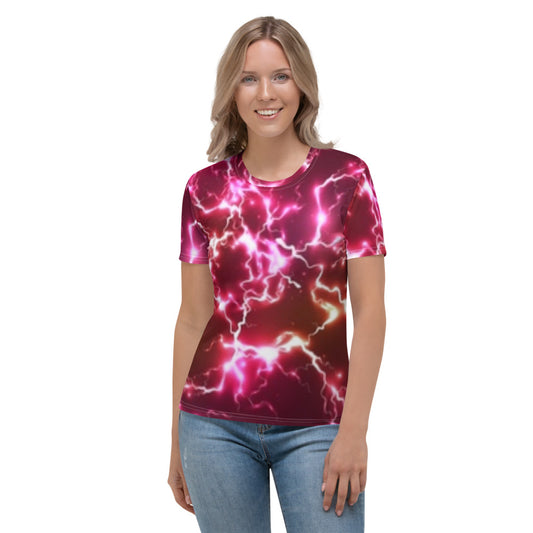 Red Lightning Strike Women's T-shirt