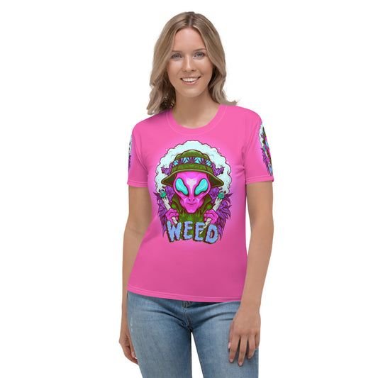 Alien Stoners Only Pink Women's T-shirt