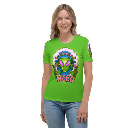 Alien Stoners Only Green Women's T-shirt