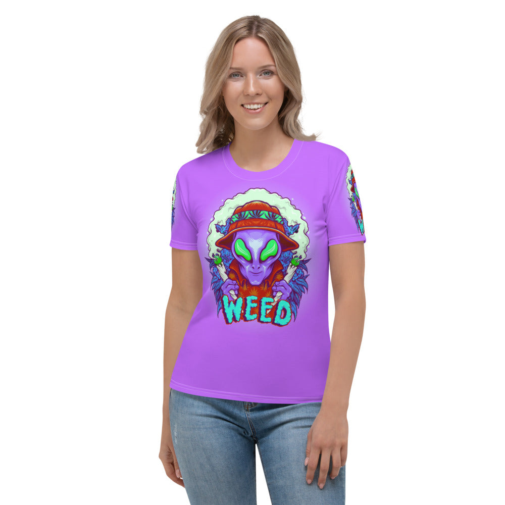 Alien Stoners Only Purple Women's T-shirt