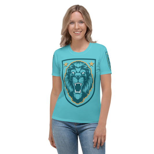 Blue & Gold Lion Shield Women's T-shirt