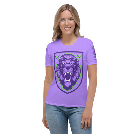 Purple & Green Lion Shield Women's T-shirt