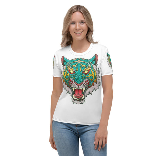 Colorful Tiger Women's T-shirt