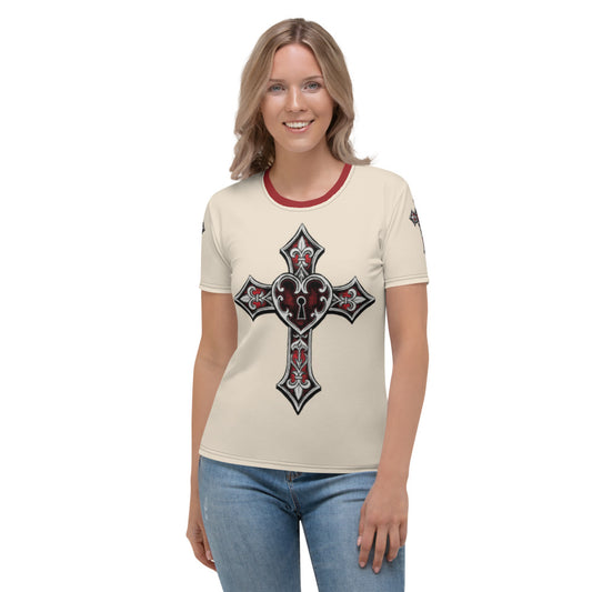 Women's Heart & Cross T-shirt