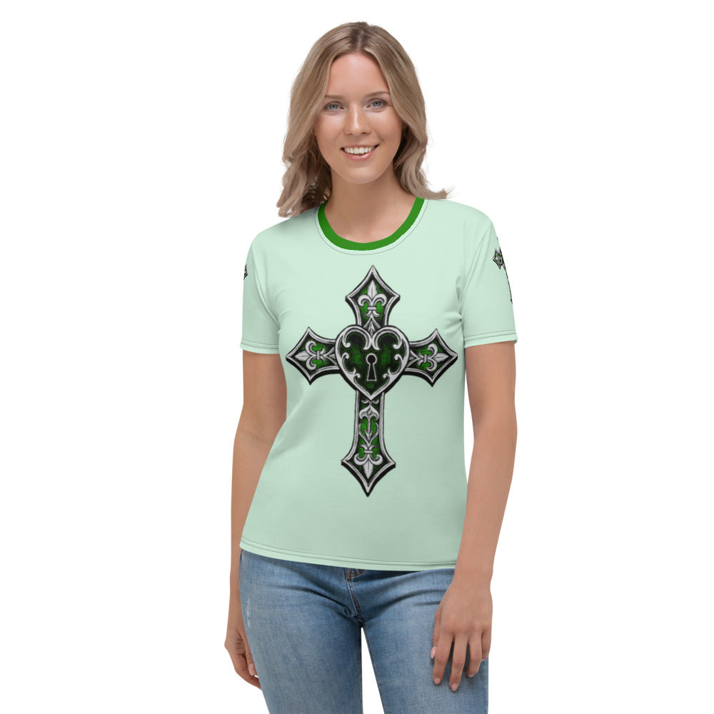 Women's Heart & Cross T-shirt