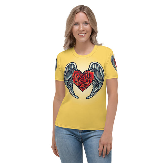 Yellow Angel Roses Women's T-shirt