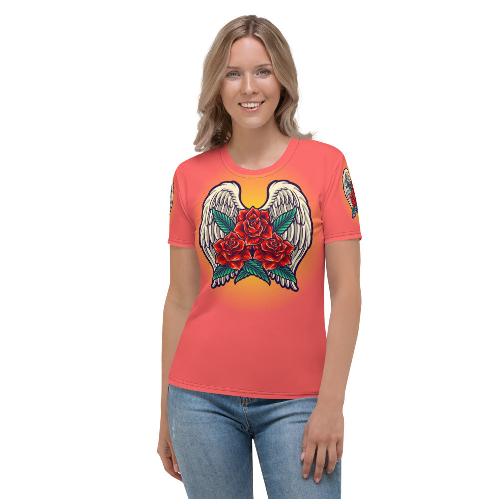 Red Angel Roses Women's T-shirt