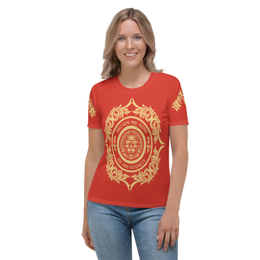 Red & Tan We Are Royalty Women's T-shirt