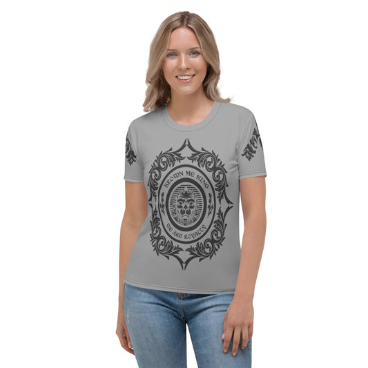 Grey & Black We Are Royalty Women's T-shirt