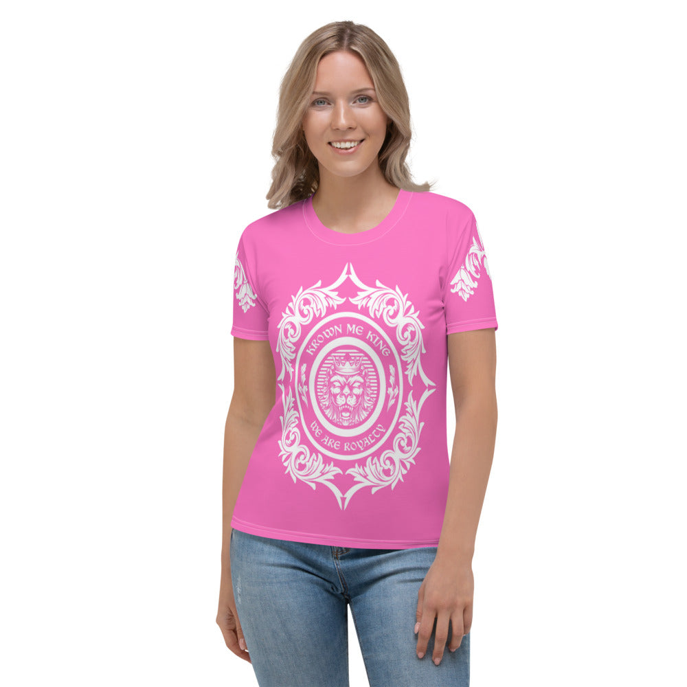 Pink & White We Are Royalty Women's T-shirt