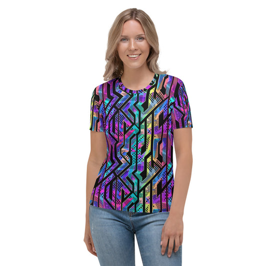 Rainbow Geometric Women's T-shirt