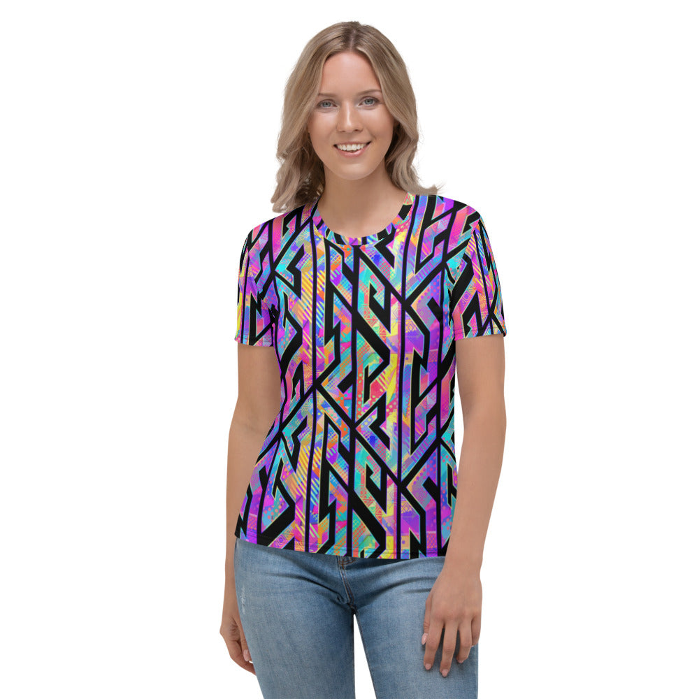 Rainbow Geometric Women's T-shirt