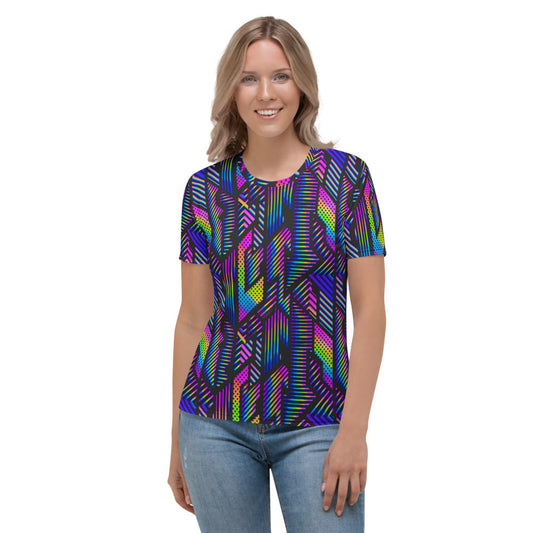 Rainbow Geometric Women's T-shirt