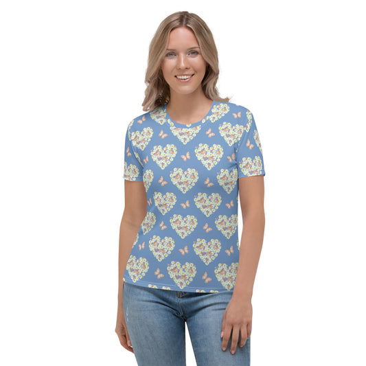 Heart Shape Roses Women's T-shirt