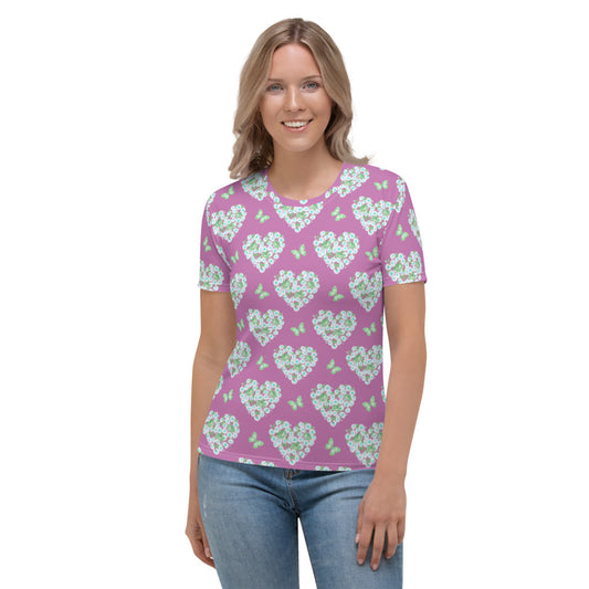 Heart Shape Roses Women's T-shirt