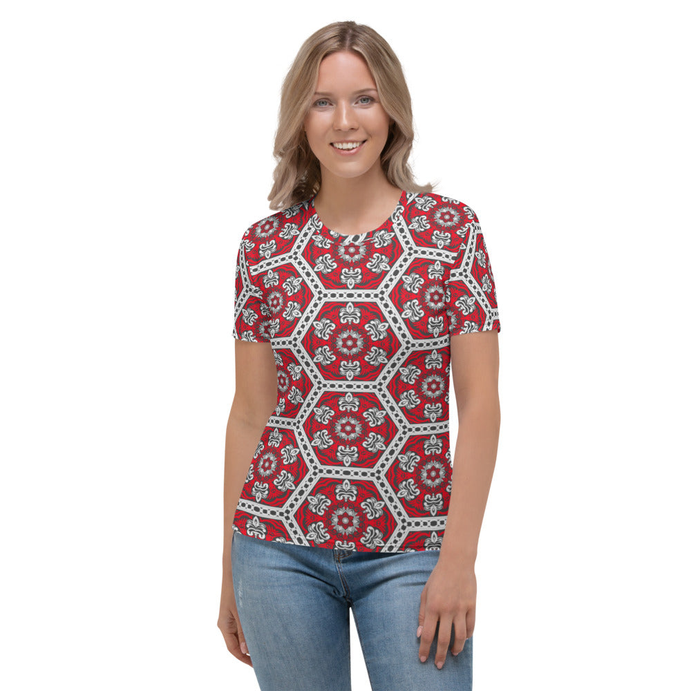 Red Ventage Style Women's T-shirt