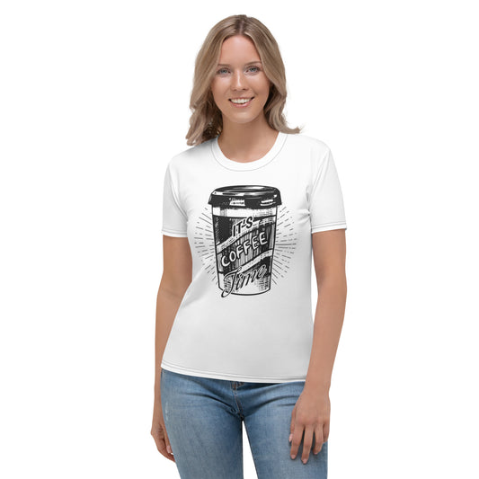 It's Coffee Time Women's White T-shirt