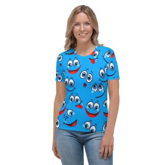 Funny Cartoon Emotions Women's T-shirt