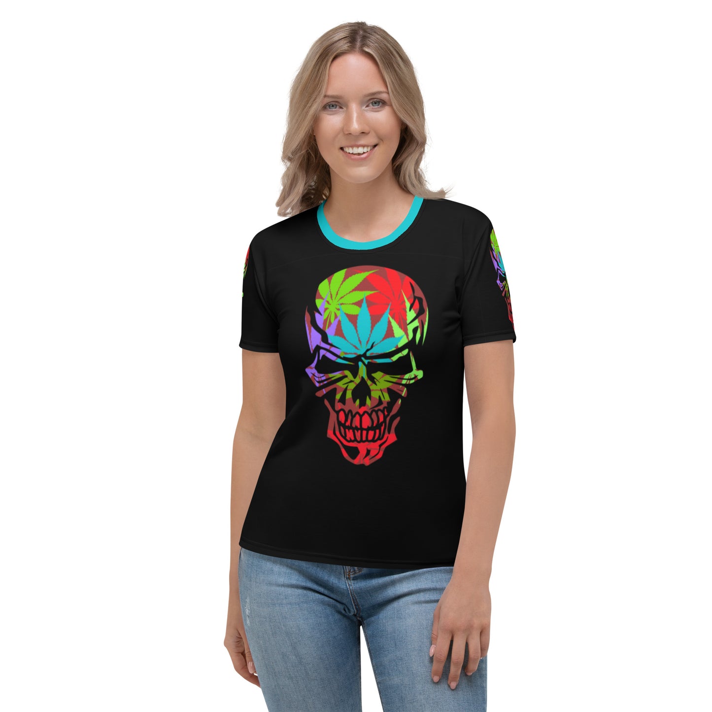 Women's Psychedelic Skull T-shirt