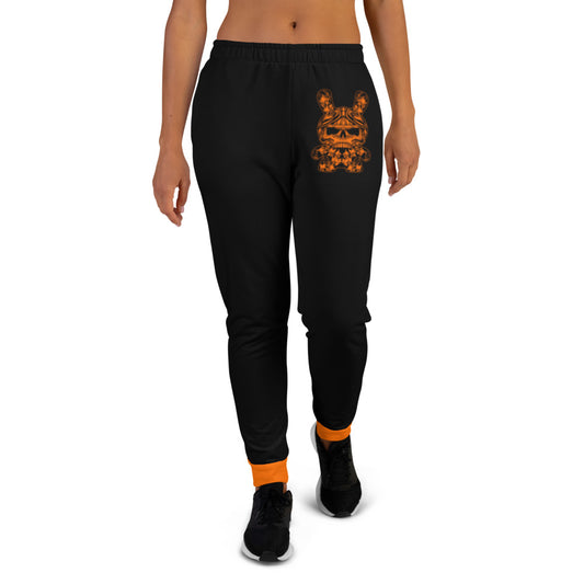 Women's Black & Orange B RABB Joggers