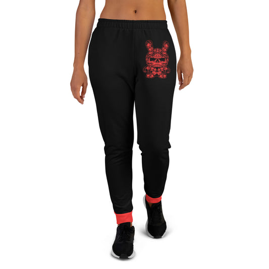 Women's Black & Red B RABB Joggers