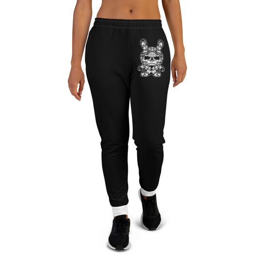 Women's Black & White B RABB Joggers