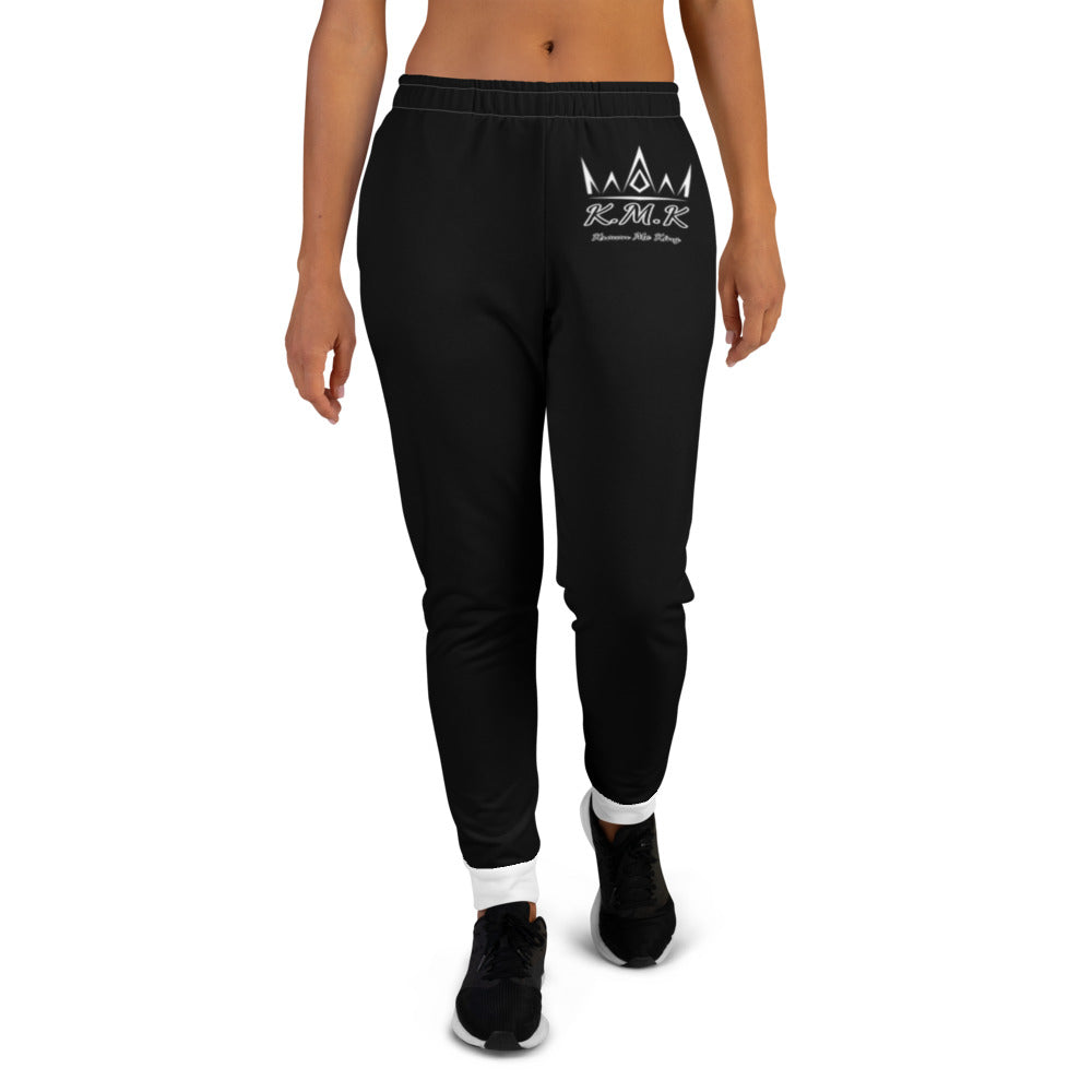 Black & White Krown Me King Women's Joggers