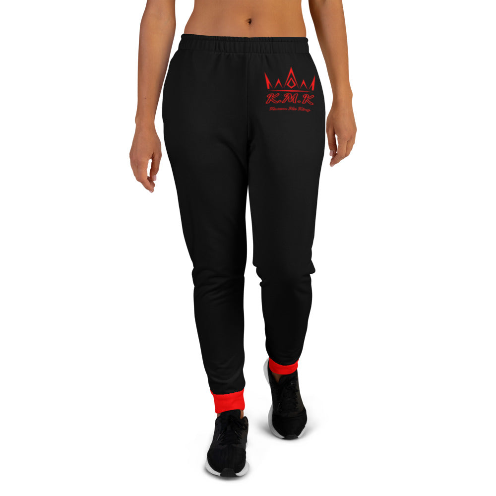 Black & Red Krown Me King Women's Joggers