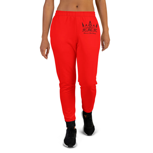 Red & Black Krown Me King Women's Joggers