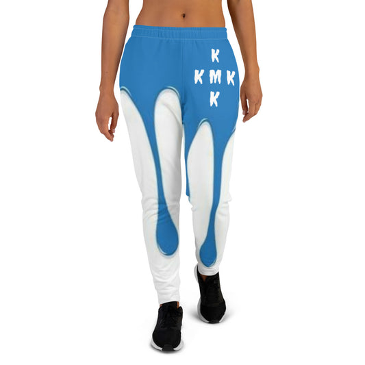 Blue Paint Drippin Women's Joggers