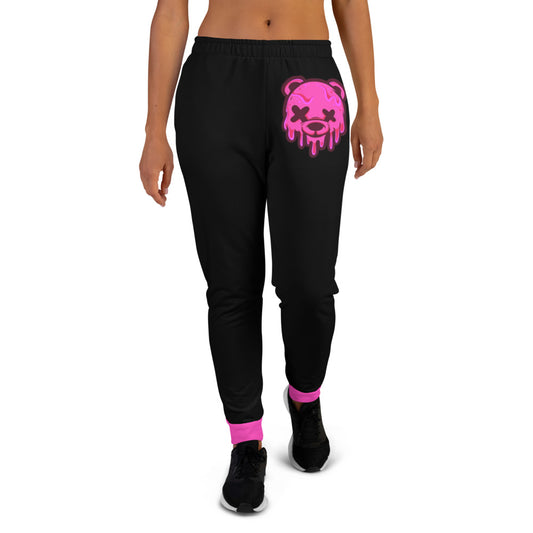 Hot Pink Ice Cream Teddy Women's Joggers