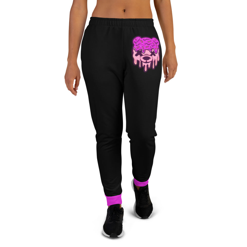 Pink & Purple Ice Cream Teddy Women's Joggers