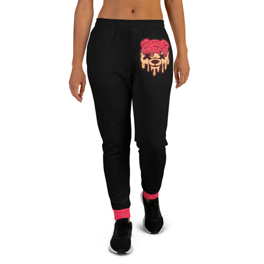 Red & Tan Ice Cream Teddy Women's Joggers