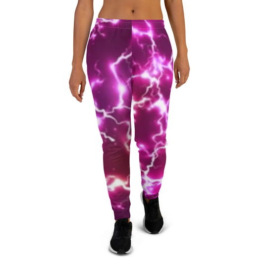 Purple Lightning Strike Women's Joggers