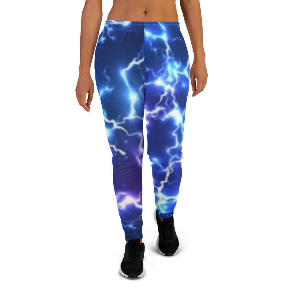 Blue Lightning Strike Women's Joggers