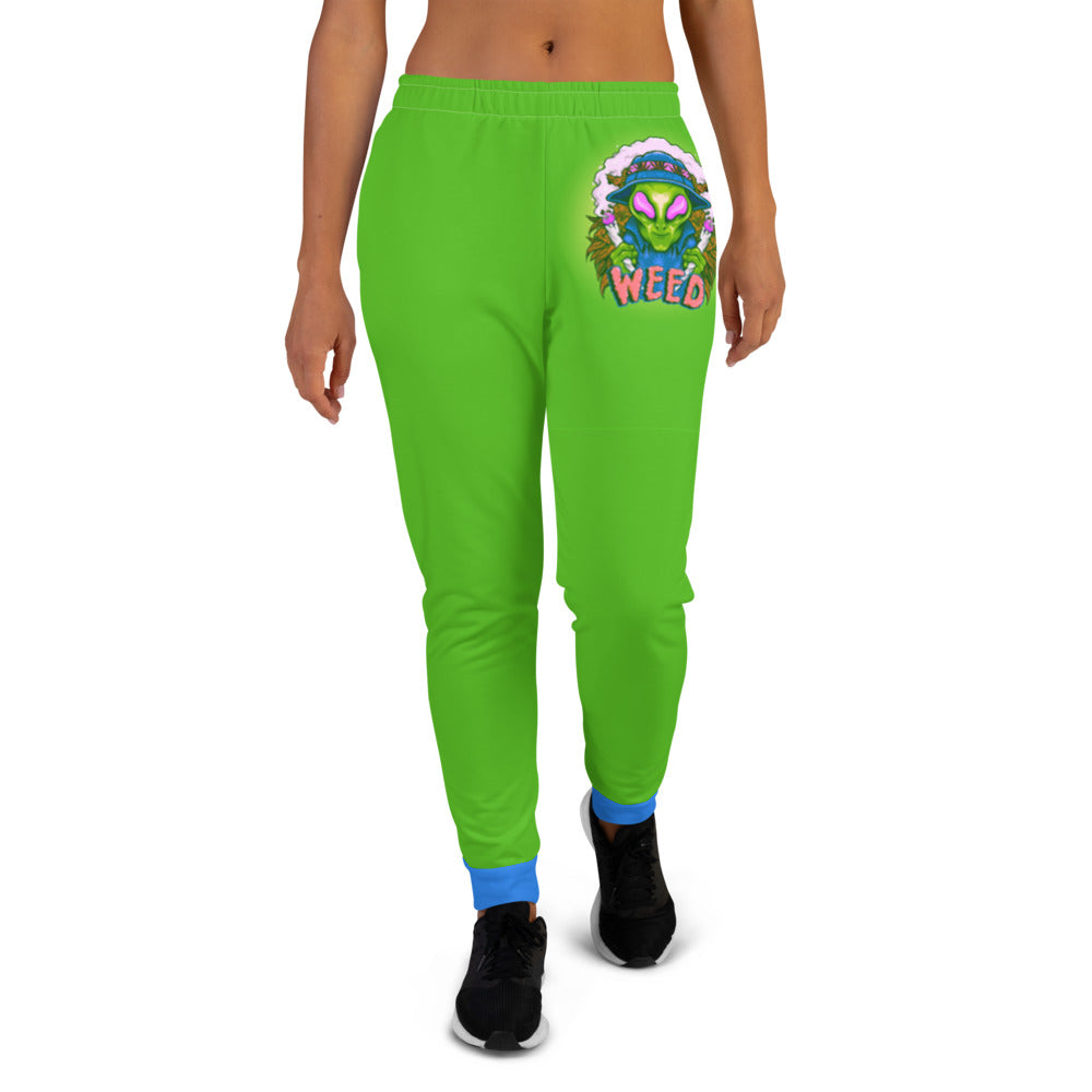 Alien Stoners Only Green & Blue Women's Joggers