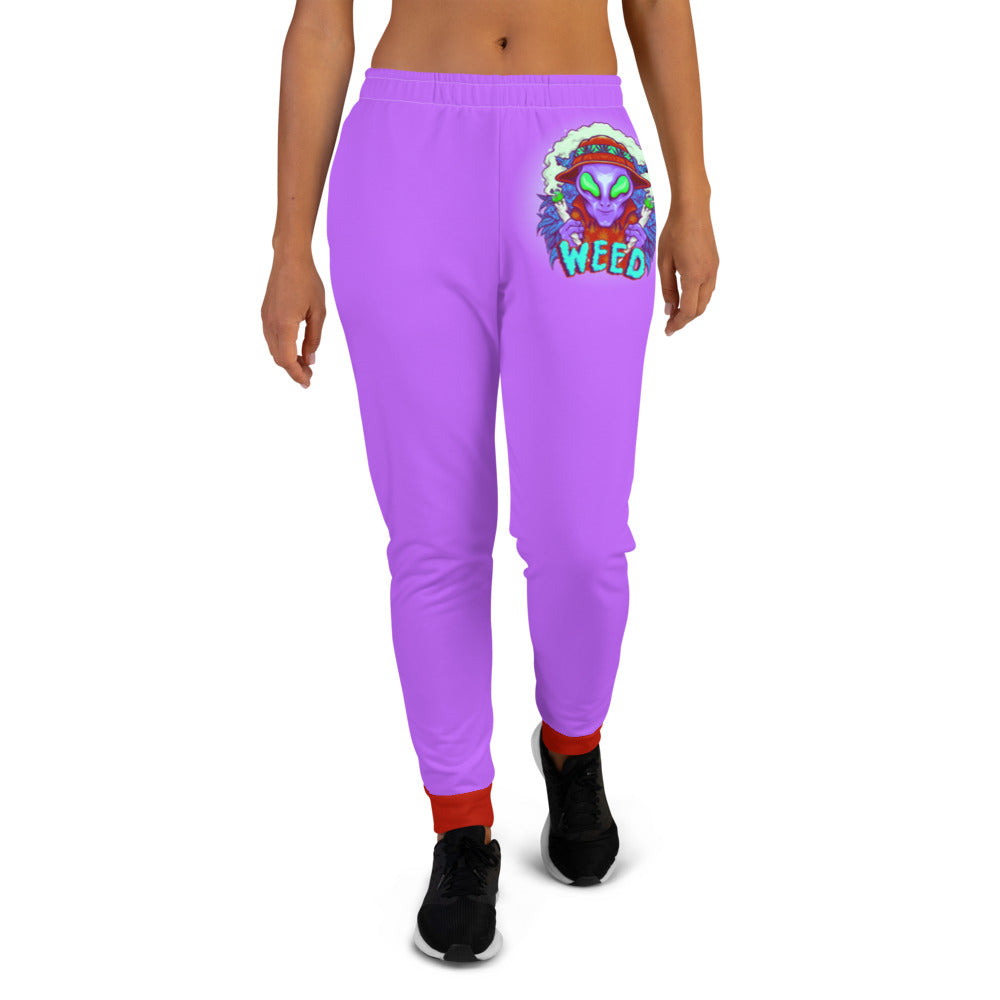 Alien Stoners Only Purple & Red Women's Joggers