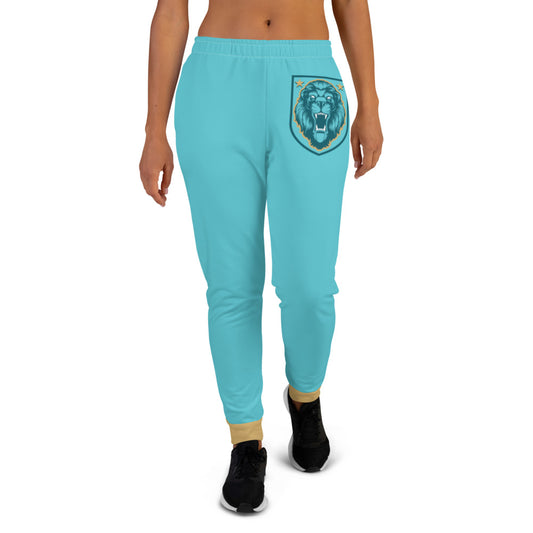 Blue & Gold Lion Shield Women's Joggers