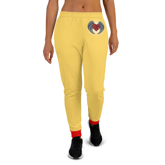 Yellow Angel Roses Women's Joggers