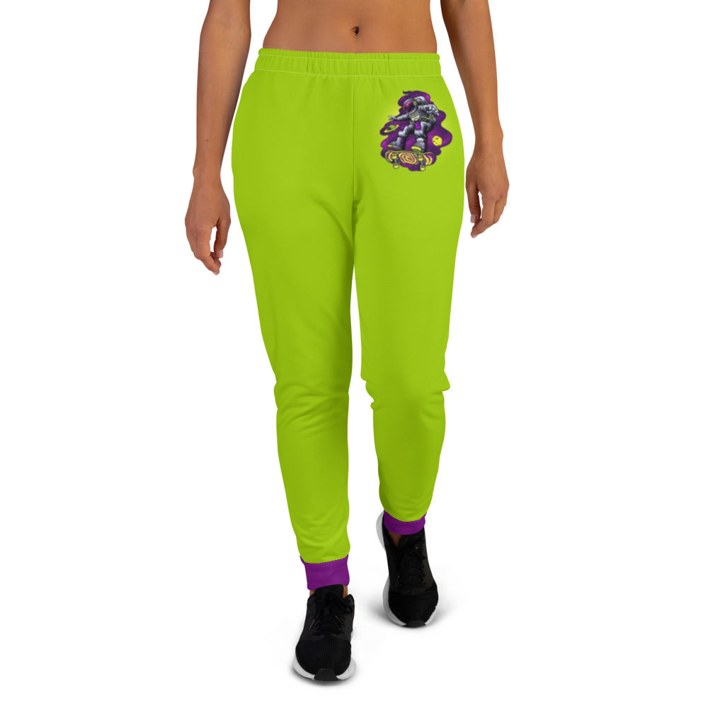 Trippy Skateboarding Astronaut Women's Joggers